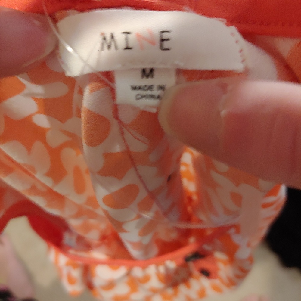 White and orange floral dress - Picture 6 of 8